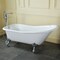 Aqua Eden Clawfoot Bathtubs, 66.56 L, 29.5 W, White/Polished Chrome, Cast Iron VCTND6630NF1 - alternate 2